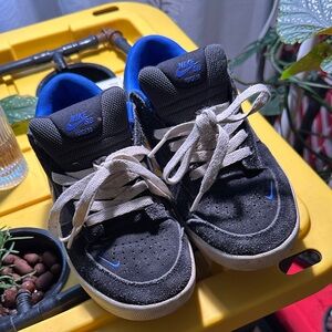 Nike Kids Black and Blue Sneakers